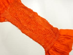 正絹　絞り　帯揚げ